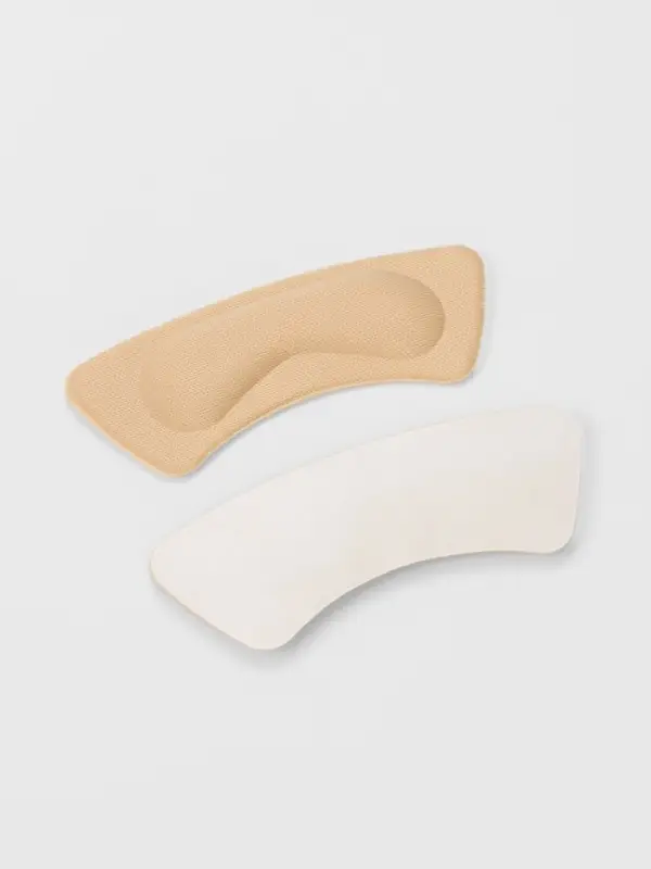 Пяткоудерживатели для обуви, на клеевой основе, 10&times;3.5 см, пара, бежевые