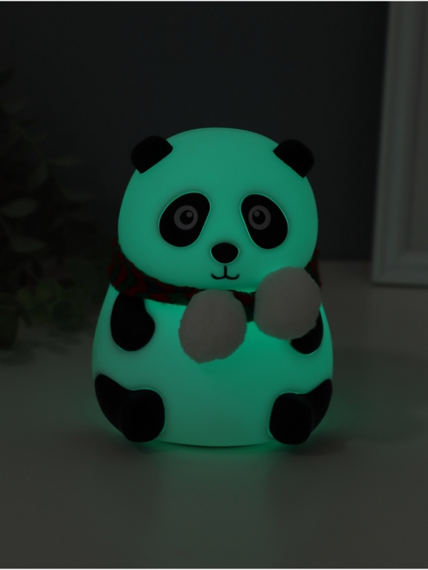 Ночник антистресс  Ночник антистресс "Панда в шарфе" 2Вт LED RGB USB 10,5х10х13,5см