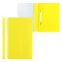 Набор папок-скоросшивателей А4, 5 штук, Calligrata, 180 мкм, с прозрачным верхом, жёлтый