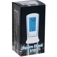 Часы - будильник LB-02 "Обелиск", дата, температура, подсветка, белый Часы - будильник LB-02 "Обелиск", дата, температура, подсветка, белый