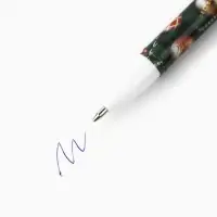 Ручка шариковая, синяя паста, 0.5 мм, с колпачком, пластик «Новый год: Для записи желаний»