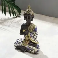 Фигурка полистоун TAKE IT EASY &laquo;Будда; ладони&raquo;, мозаика, 15&times;8&times;21 см