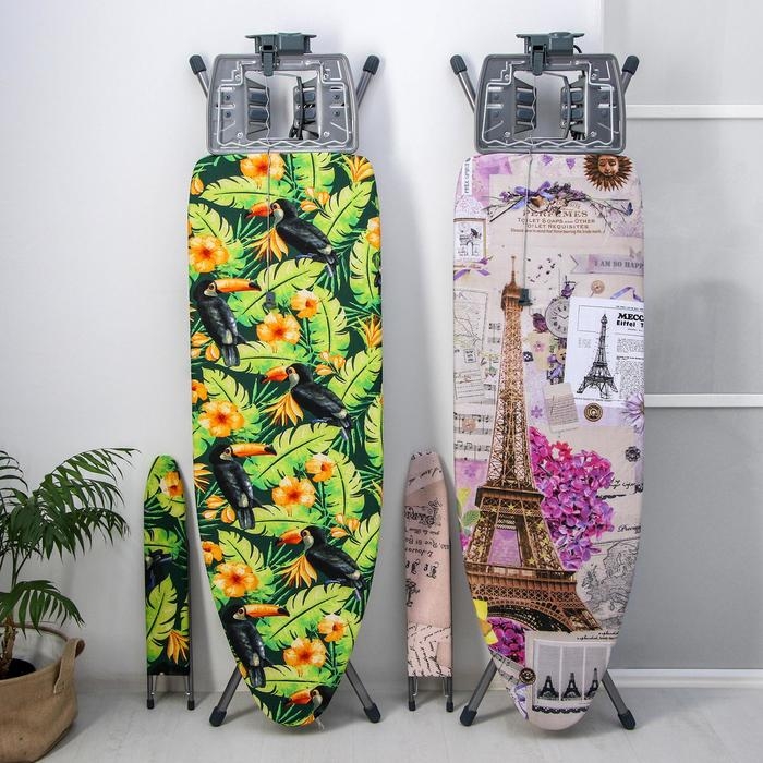 Доска гладильная Nika «Эльза де люкс», 124×40 см, металл, регулируемая высота до 93 см рисунок микс Доска гладильная Nika «Эльза де люкс», 124×40 см, металл, регулируемая высота до 93 см рисунок микс