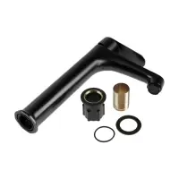 Смеситель для раковины ZEIN Z3800, однорычажный, высота излива 22 см, картридж 35 мм, черный