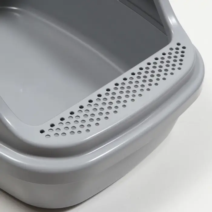 Туалет Айша M с бортом 53&times;39&times;21 см серый FIX