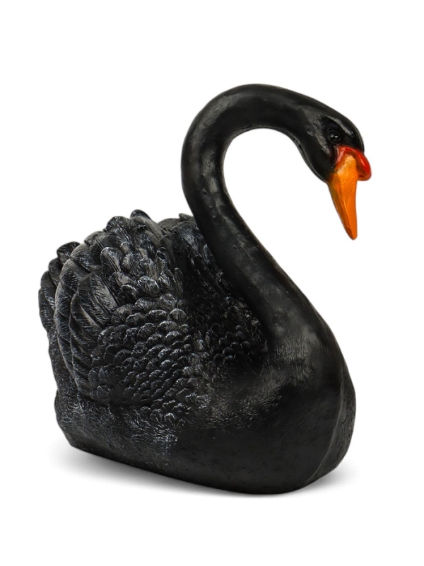 Садовая фигура из полистоуна «Лебедь», 34×25×40 см