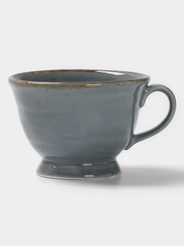 Чайная пара Magistro Alpine Frost, 2 предмета: чашка 245 мл, блюдце d=15 см, голубовато-серый