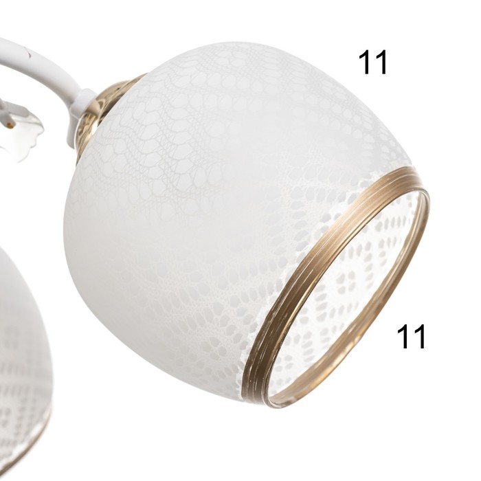 Люстра Люстра "Фрида" 5хЕ27 40Вт бело-золотой 58х58х27 см BayerLux