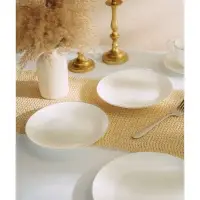 Тарелки SL Home &laquo;Каскарон&raquo;, d=20 см, набор 2 шт., костяной фарфор, белые