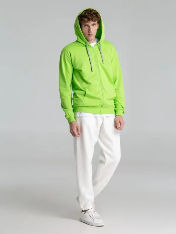 Толстовка на молнии с капюшоном Unit Siverga зеленое яблоко, размер XS Толстовка на молнии с капюшоном Unit Siverga зеленое яблоко, размер XS