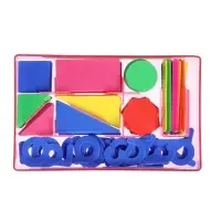 Касса цифр и счетных материалов &laquo;Учись считать&raquo;, 132 элемента, пластик, МИКС