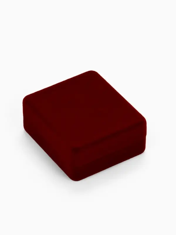 Футляр бархатный под серьги, кулон &laquo;Традиции&raquo;, 4.5&times;5&times;2 см, бордовый