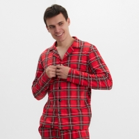 Пижама мужская KAFTAN "Клетка" размер 52