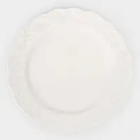 Тарелка Garden rose, d=26 см, фарфор, белая