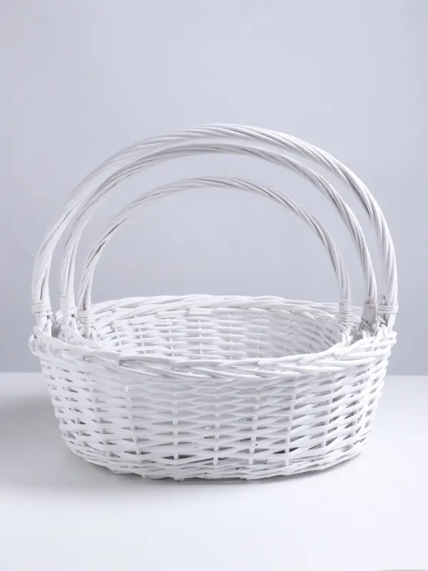 Набор корзин плетёных 3 шт., 46&times;39&times;16/40&times;34&times;14/36&times;28&times;12 см, ива