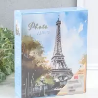 Фотоальбом на 80 фото 10х15 см "Парк у Эйфелевой башни" в коробке 5х19х22,8 см