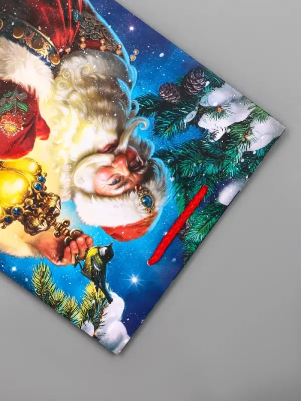 Пакет подарочный новогодний ламинированный, «Дед Мороз» , 18×10×22.3 см Пакет подарочный новогодний ламинированный, «Дед Мороз» , 18×10×22.3 см