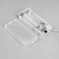 Гирлянда &laquo;Нить&raquo; 2 м с насадками &laquo;Фиолетовый фонарик&raquo;, IP20, прозрачная нить, 10 LED, от батареек АА&times;2, свечение тёплое белое