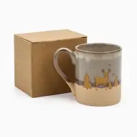 Кружка новогодняя керамическая &laquo;Новогодний лес&raquo;, 350 мл, ручная работа