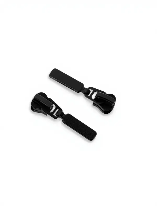 Бегунок автоматический для молнии &laquo;Трактор&raquo;, №5, 10 шт., цвет чёрный