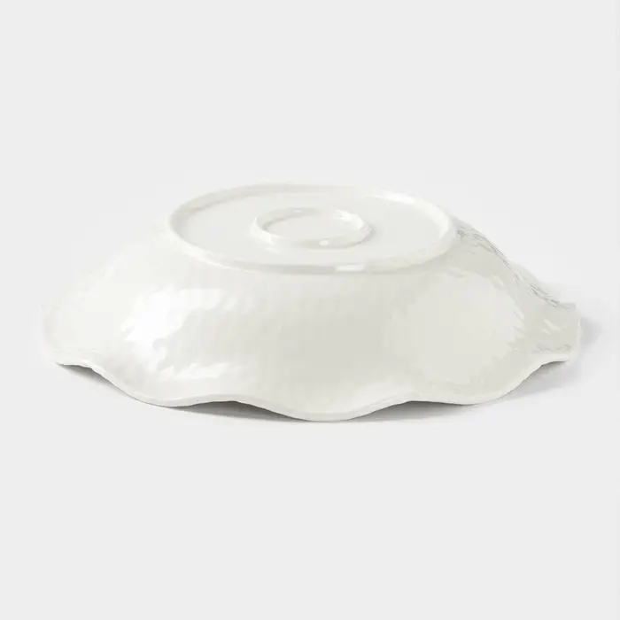 Тарелка обеденная &laquo;Воздушность&raquo;, 1.1 л, d=28 см, керамика, белая