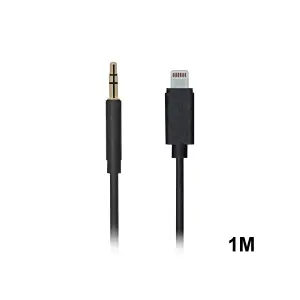 Кабель AUX iPhone - 3.5mm. Bride черный 1M