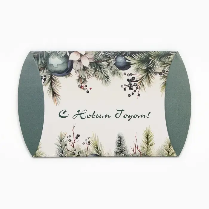 Коробка подарочная новогодняя складная «Украшение на ёлку» 11×8×2 см Коробка подарочная новогодняя складная «Украшение на ёлку» 11×8×2 см