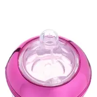 Бутылочка для кормления с наклейками Juicy от 0 мес., 250 мл., фиолетовая, M&B