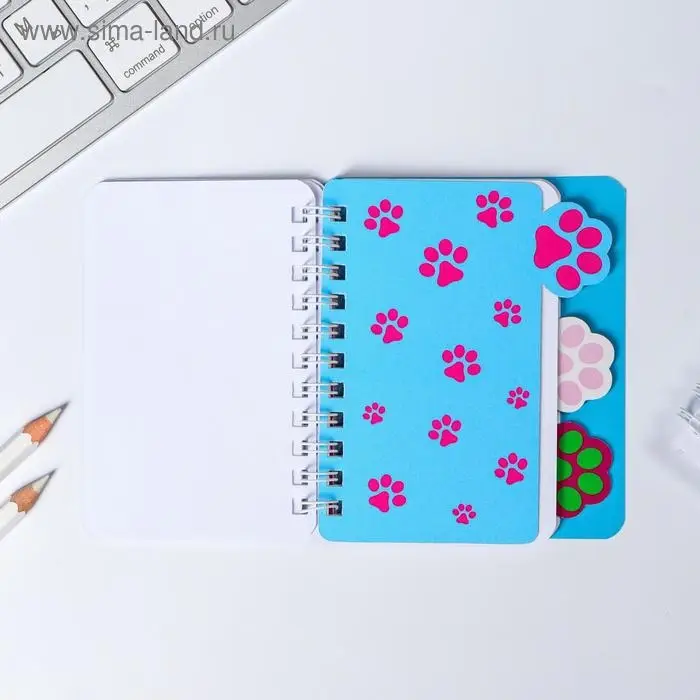 Блокнот с разделителями А7, 40 л. &laquo;Котик&raquo;