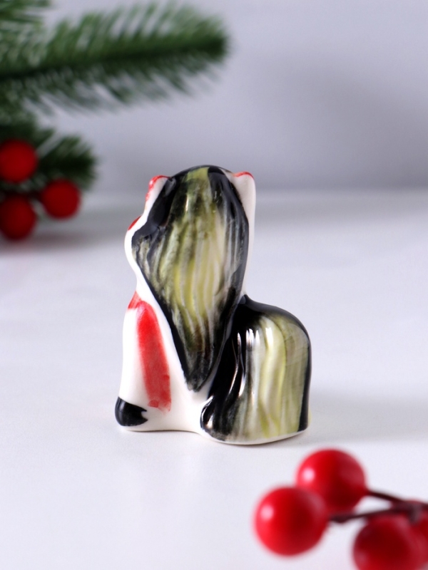 Сувенир Пони, 6,5х5х3,5 см, гжель, цвет Сувенир Пони, 6,5х5х3,5 см, гжель, цвет