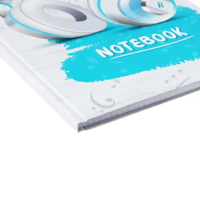 Колледж-тетрадь Calligrata TOP &laquo;Наушники&raquo; А4, 80 листов, в клетку, в твёрдой обложке 7БЦ, матовая ламинация, выборочный лак