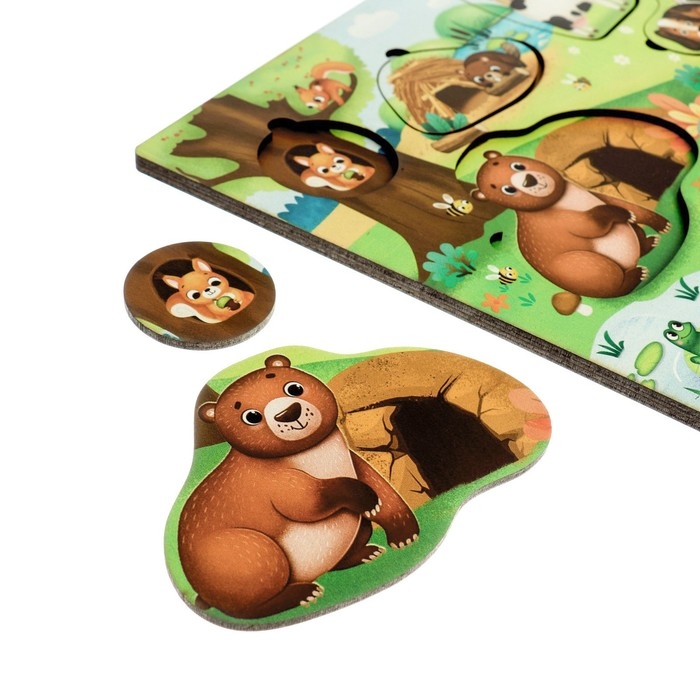 Пазл деревянный с чипом «Где чей дом??» Пазл деревянный с чипом «Где чей дом??»