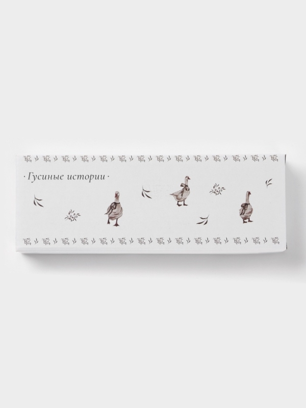 Подставка под ложку Доляна Подставка под ложку Доляна "Гуси" цвет белый 22,3x7,1x2,7 см
