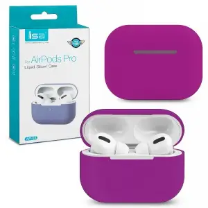 Чехол для AirPods Pro Silicone Case ISA Purple