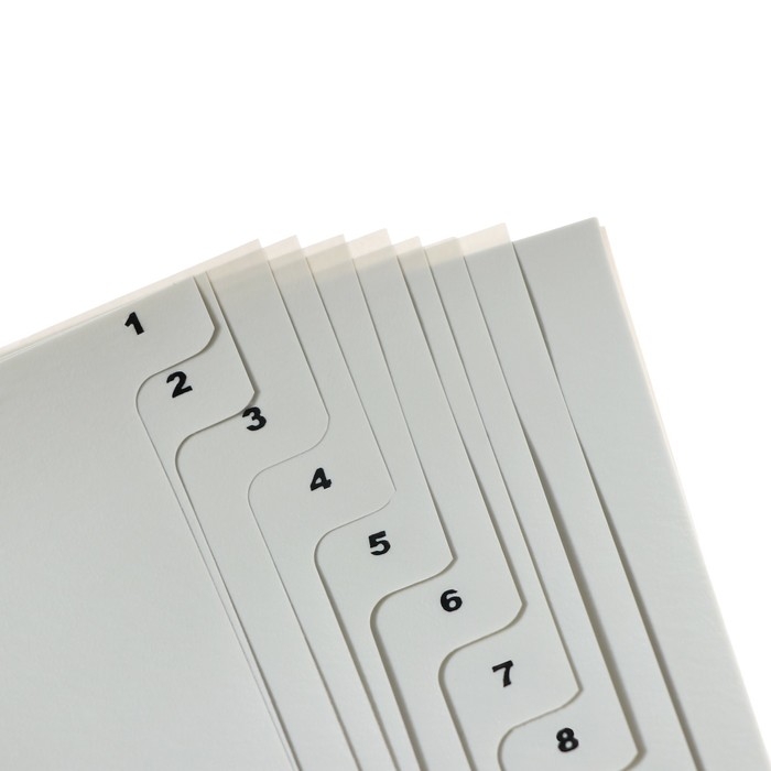 Набор разделителей листов А4 Office-2000, цифровой 1-31, серые, пластик 120 мкм Набор разделителей листов А4 Office-2000, цифровой 1-31, серые, пластик 120 мкм