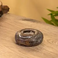 Подсвечник из дерева джати, d=3 см, 10&times;10&times;3 см, тёмно-коричневый