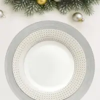 Тарелка подстановочная Wilson&Young Silvery, d=33 см, стекло, серебристая