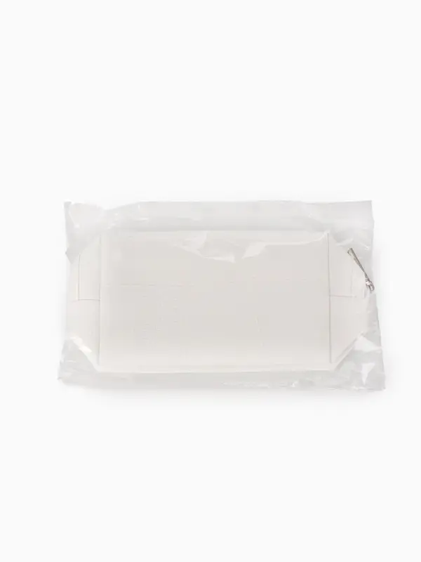 Косметичка дор Одноцвет, 16*5*10, отдел на молнии, белый