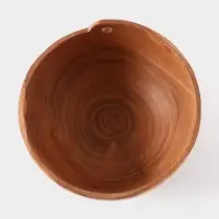 Салатник, 18&times;18&times;9 см, тиковое дерево