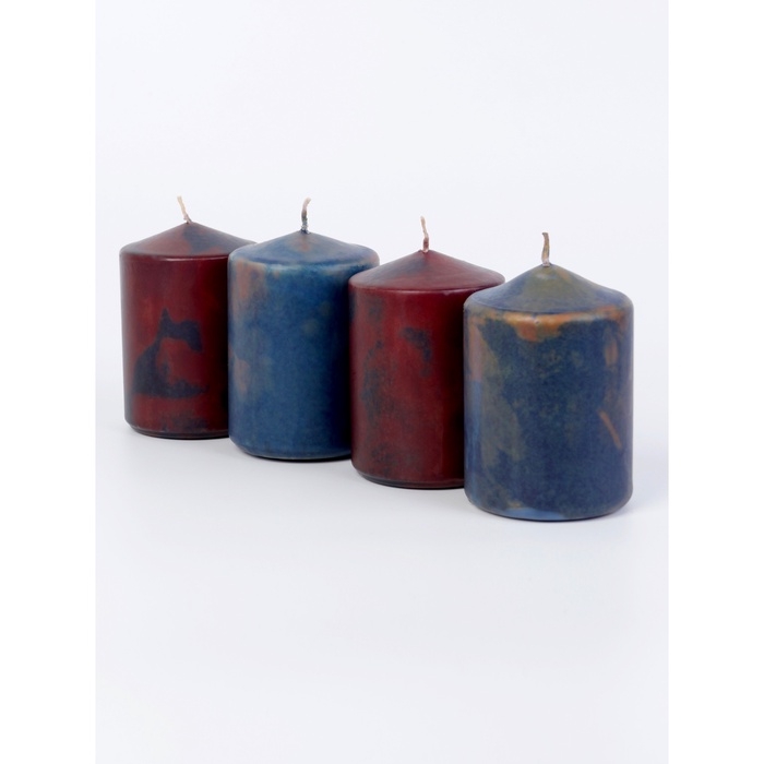 Свеча-цилиндр, 6х8,5 см, 180 г, 12 ч, МИКС Свеча-цилиндр, 6х8,5 см, 180 г, 12 ч, МИКС