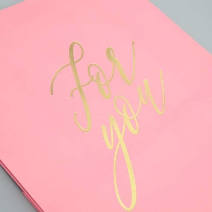 Пакет подарочный, упаковка, «Для тебя», ML 23 х 27 х 11.5 см Пакет подарочный, упаковка, «Для тебя», ML 23 х 27 х 11.5 см