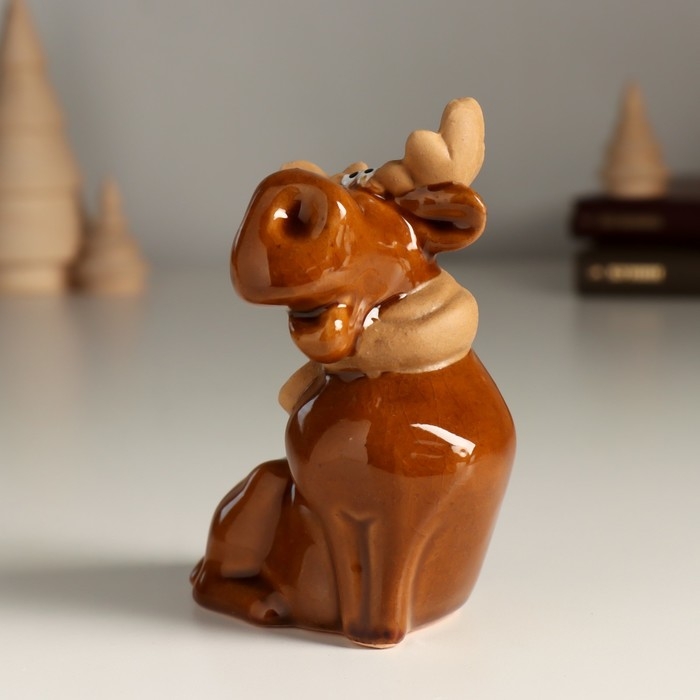 Сувенир керамика  Сувенир керамика "Лось-красавец" 5,8х7,3х11 см