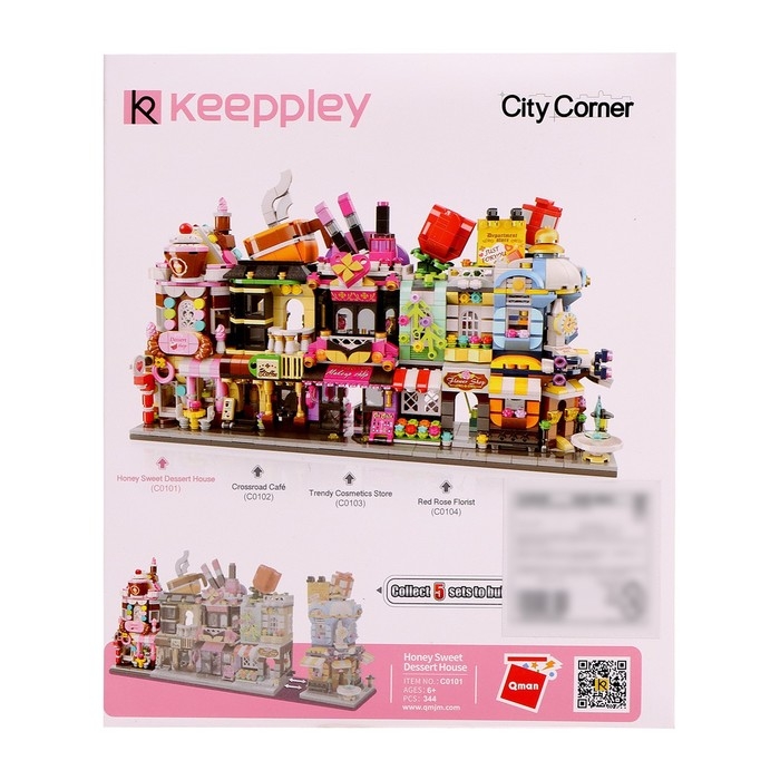 Конструктор блочный «Кондитерская», 344 детали Конструктор блочный «Кондитерская», 344 детали