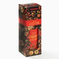 Подарочный набор для приготовления настойки &laquo;Рябина на коньяке&raquo;, набор трав и специй 74 г, бутылка 500 мл., инструкция
