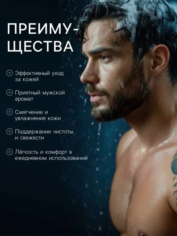 Гель для душа мужской EGOS for men Nature, 470 мл