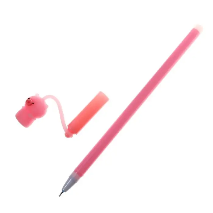 Ручка - прикол с подвеской Calligrata «Зверушка», гелевая, МИКС