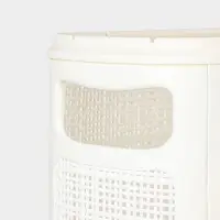 Плетёная корзина для белья с крышкой "Лён" 60л 43×20×80см, цвет белый Плетёная корзина для белья с крышкой "Лён" 60л 43×20×80см, цвет белый