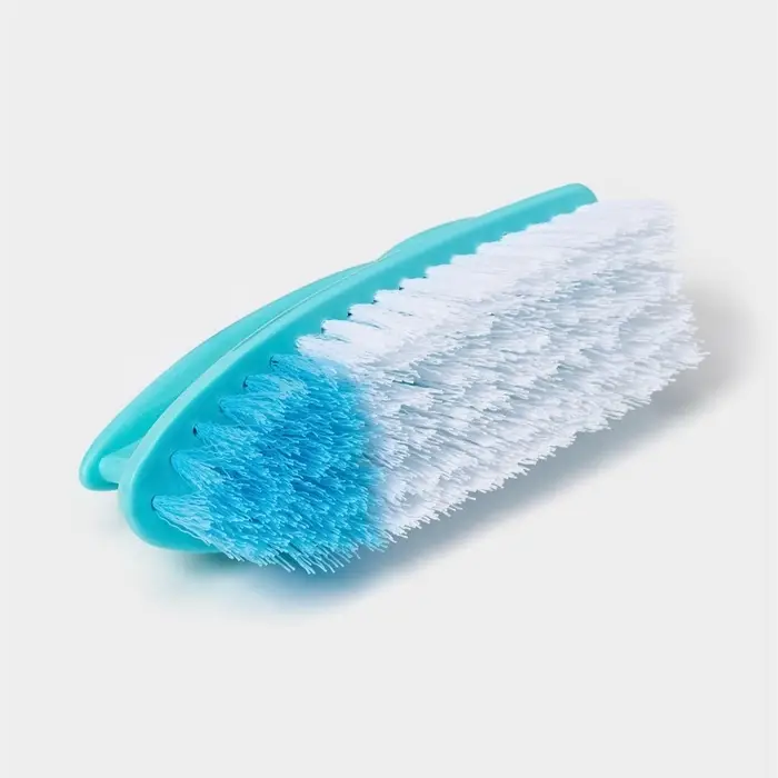 Щётка утюжок для уборки &laquo;Дельта&raquo;, с ручкой, жёсткая щетина, пластик, 15&times;5.5&times;7.5 см, МИКС