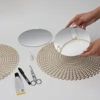 Зеркало настенное, круглое, акриловое, 5 шт., без рамы, d=14 см