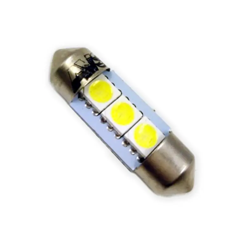 SV010 T11/белый/ (SV8,5/8) 3SMD 5050 31мм, блистер 2 шт.